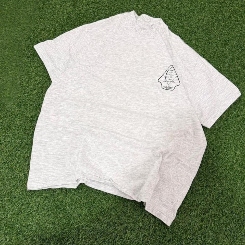 USS Archerfish grey t-shirt medium